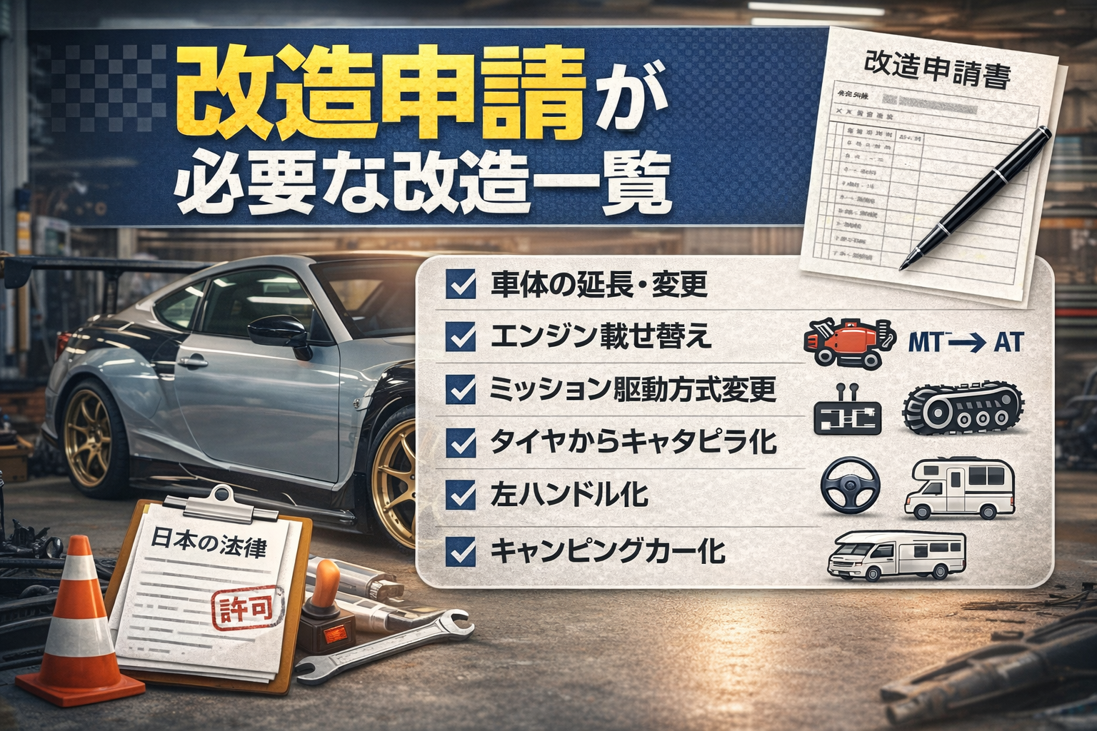 改造申請が必要な改造一覧 - 日本特殊車輌協会